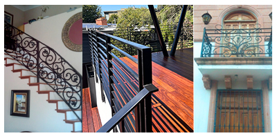 Custom iron work examples and fabrication specialties